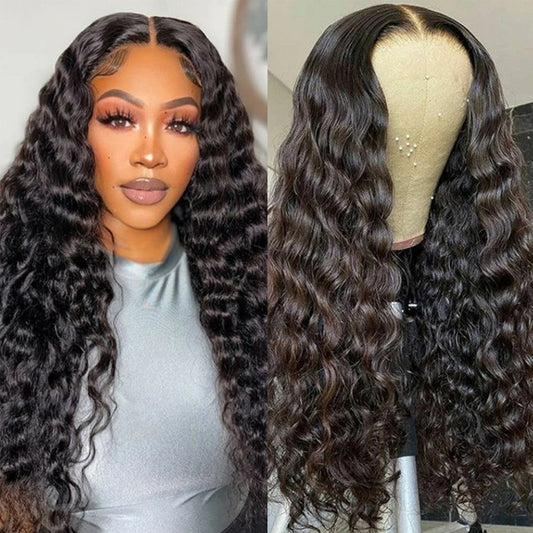 CIARA - Deep Wave 5x5 6x6 Closure Wig 13x4 13x6 Frontal Wig 100% Virgin Hair Glueless Wig