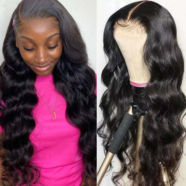 [20-40 inch] Natural Wave Glueless Wigs 4x4 5x5 13x4 13x6 Lace Wig 100% Virgin Hair
