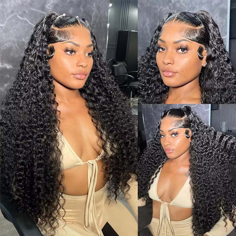 DIAMOND - Curly Hair HD 13x4 13x6 Full Frontal Wig Virgin Hair Glueless Wig
