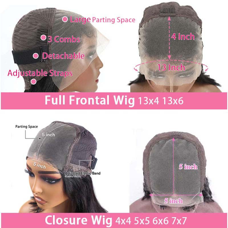 CHLOE - Deep Wave HD 13x4 13x6 Full Frontal Wig Virgin Hair Glueless Wig