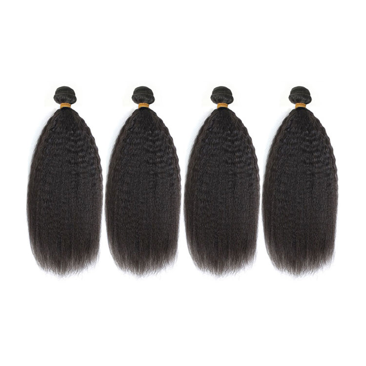 4 Bundle Deals Kinky Straight 12-32 inch 100% Virgin Hair Extensions
