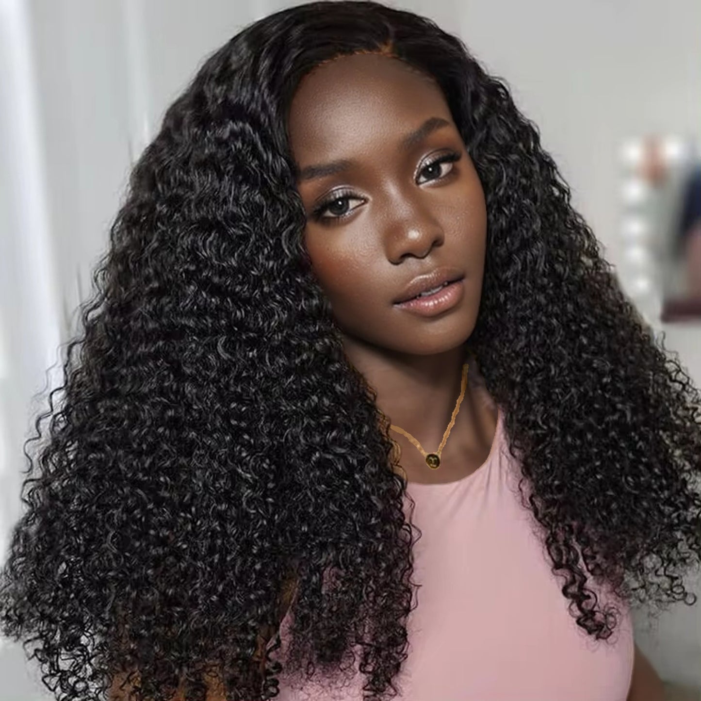OLIVIA - Kinky Curly 5x5 6x6 Closure Wig 13x4 13x6 Frontal Wig 100% Virgin Hair Glueless Wig