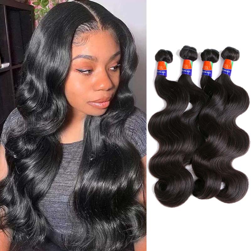 4 Bundle Deals Body Wave 12-32 inch 100% PREMIUM Virgin Hair Extensions