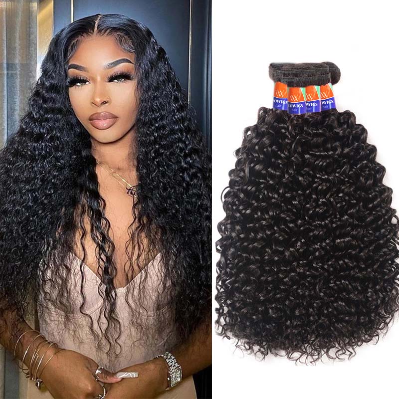 4 Bundle Deals Curly Hair 12-32 inch 100% Virgin Hair Extensions
