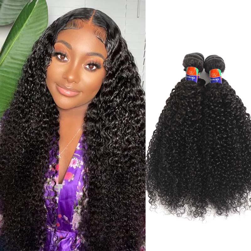 4 Bundle Deals Kinky Curly 12-32 inch 100% Virgin Hair Extensions