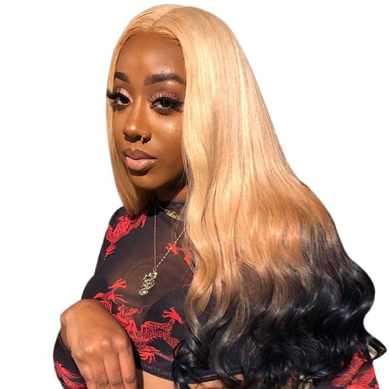 Blonde #613 Body Wave Lace Front Wig Full Lace Wig Human Hair Glueless Wig