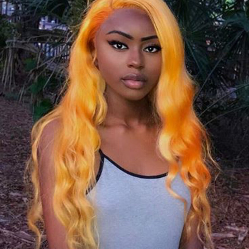 Blonde #613 Body Wave Lace Front Wig Full Lace Wig Human Hair Glueless Wig