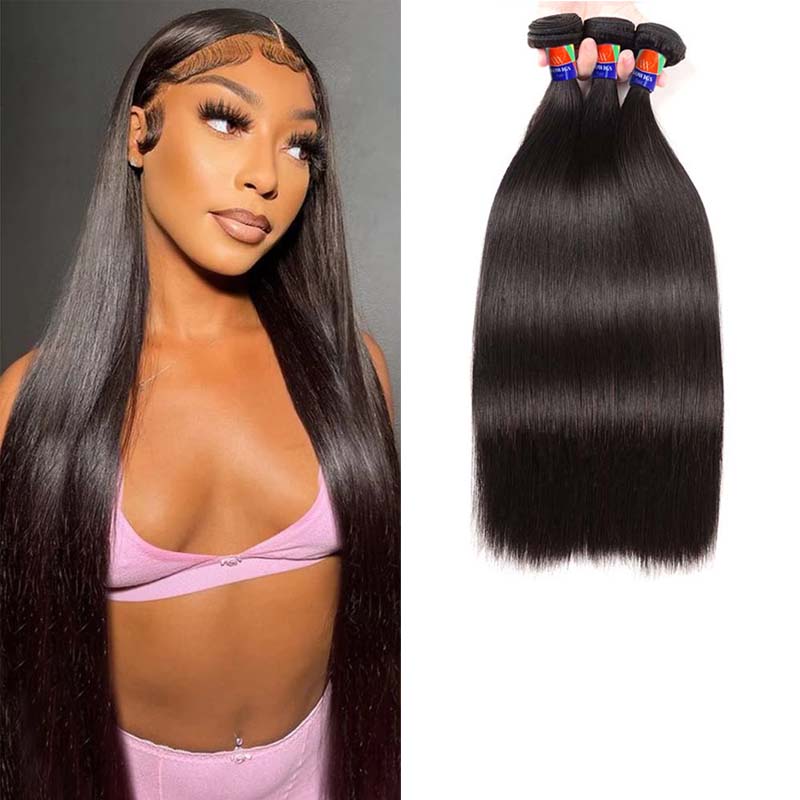 3 Bundle Deals Straight Hair 12-32 inch 100% PREMIUM Virgin Hair Extensions
