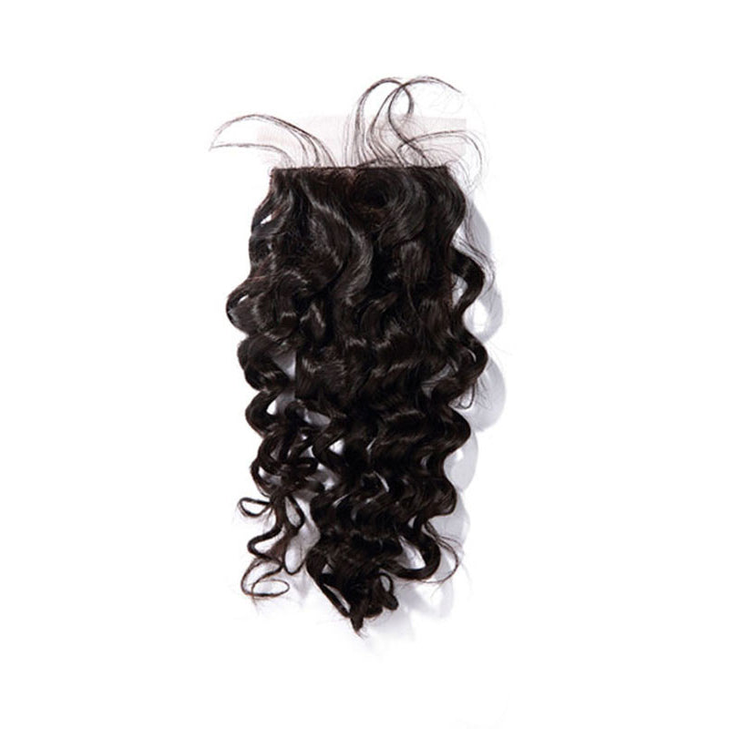 3 Bundles With a Silk Closure 4×4 Curly Hair Virgin Hair Extensions
