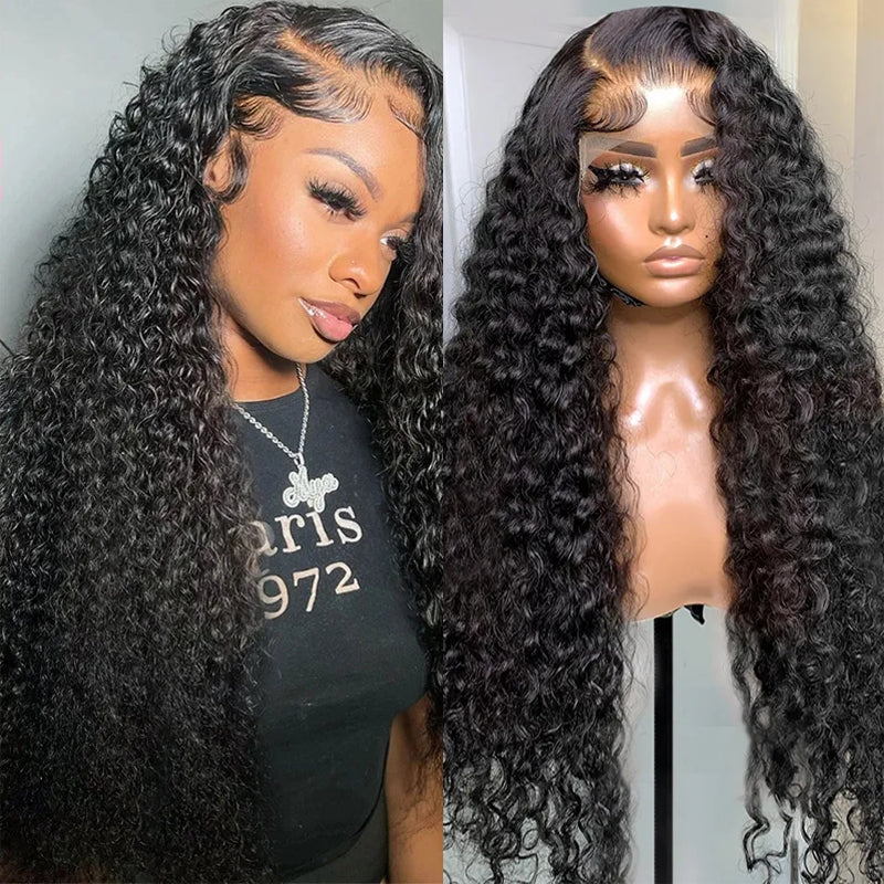 [20-40 inch] Curly Hair Glueless Wigs 4x4 5x5 13x4 13x6 Lace Wig 100% Virgin Hair