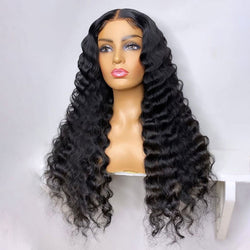 4x4 Closure Wig Deep Wave Human Hair Wig