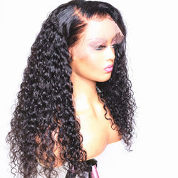 360 Frontal Wig Curly Hair [ Cap Size: Small ] 100% Human Hair Wig