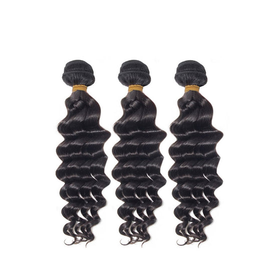 3 Bundle Deals Deep Wave 12-32 inch 100% Virgin Hair Extensions