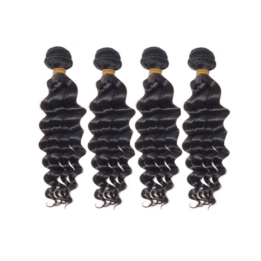 4 Bundle Deals Deep Wave 12-32 inch 100% Virgin Hair Extensions