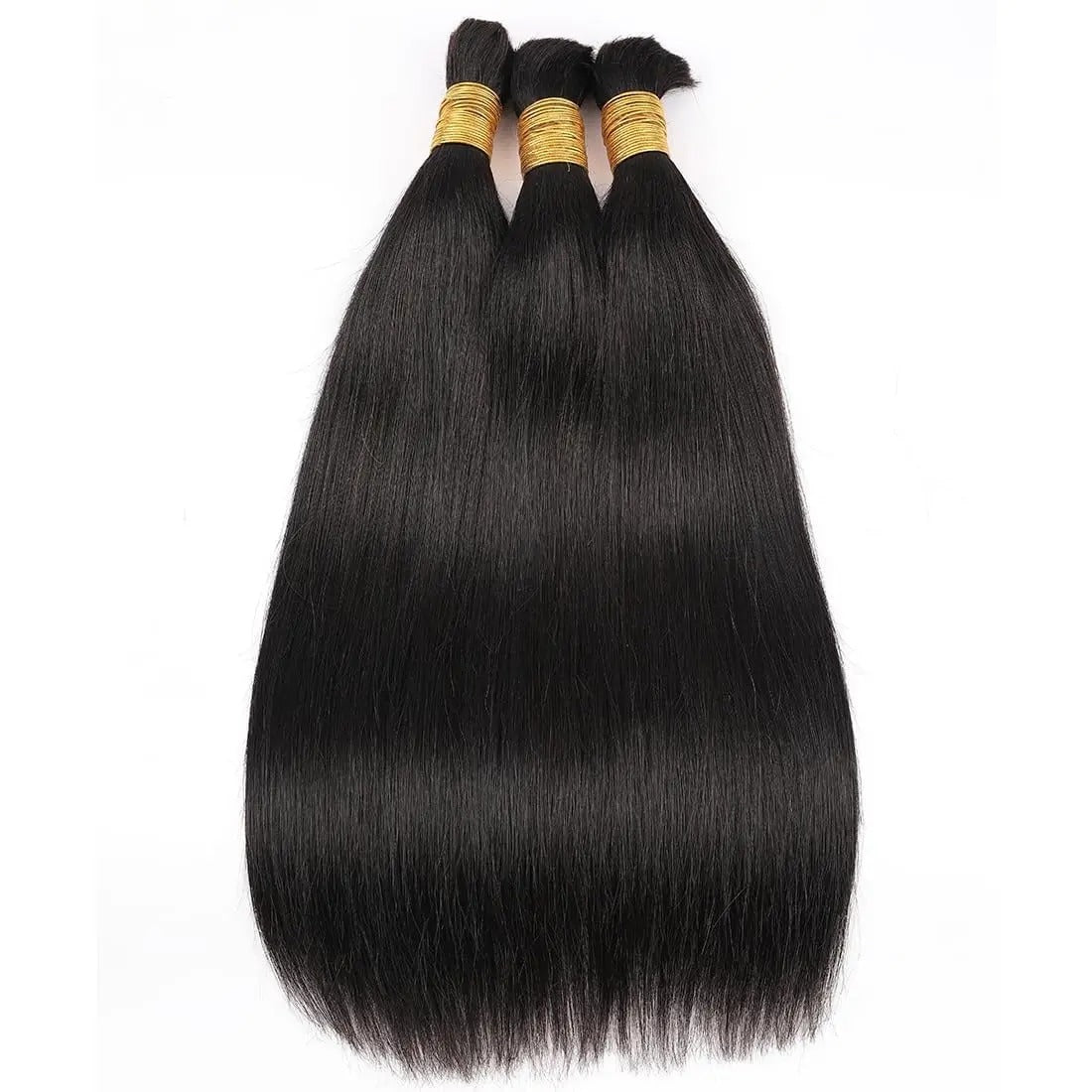 ✨BULK HAIR for Braiding (NO WEFT)✨ Straight Hair 3 Bundles Deal 16-26 inch Human Hair Extensions