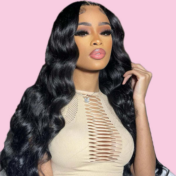 ✨HD Lace 16-40 inch✨Body Wave Pre-Plucked 4x4 5x5 13x4 Lace Wig 100% Virgin Hair Glueless Wigs