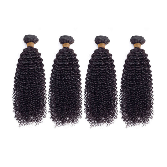 4 Bundle Deals Kinky Curly 12-30 inch 100% Virgin Hair Extensions