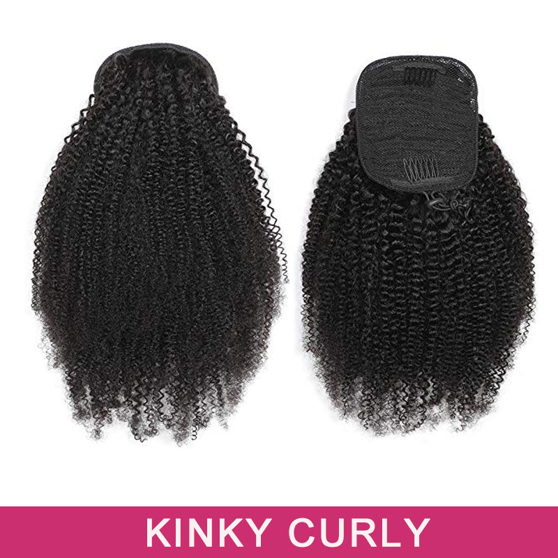 Ponytail Kinky Curly 100% Virgin Human Hair 🎁OCTOBER SPECIALS