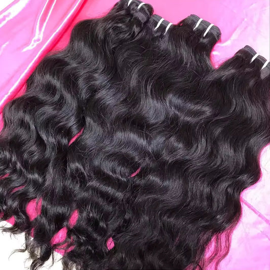 RAW HAIR BUNDLES DEAL NATURAL WAVY