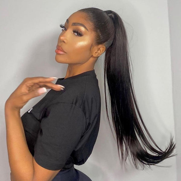Ponytail Silky Straight 100% Virgin Human Hair 🎁OCTOBER SPECIALS