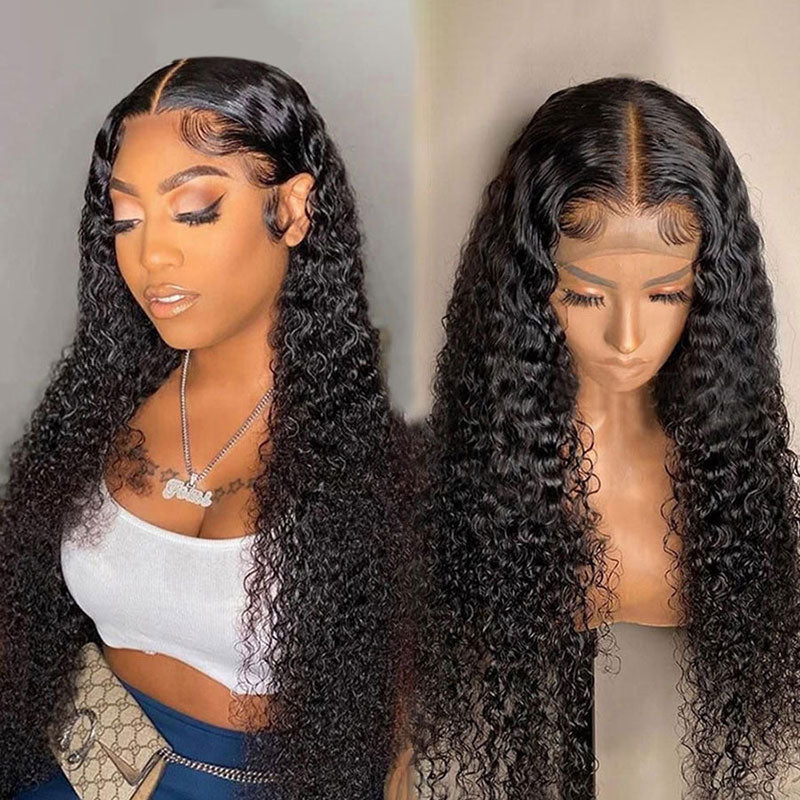 Kinky Curly Wig  4x4 5x5 13x4 13x6 Lace Wig 100% Human Hair Wig