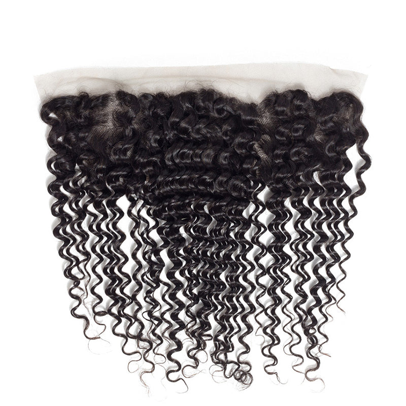 13×4 Lace Frontal Curly Hair 100% Human Hair Extensions