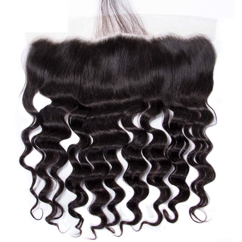 13×4 Lace Frontal Deep Wave 100% Human Hair Extensions