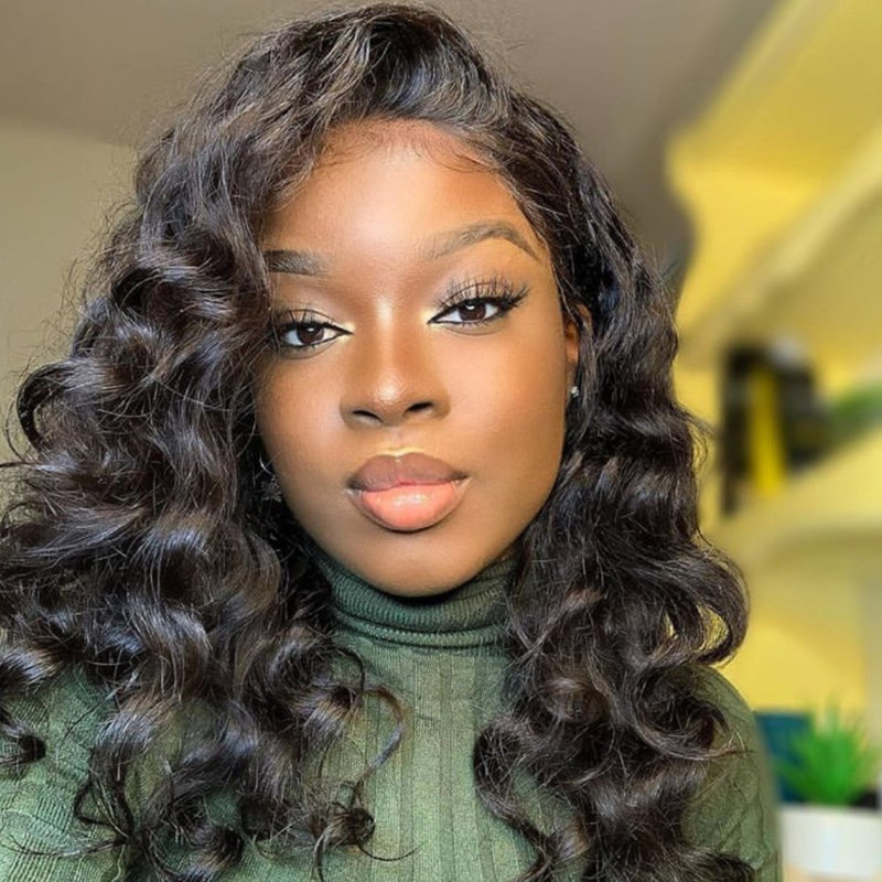Pre Plucked Body Wave Full Lace Wig Lace Front Wig 100% Human Hair Wig ...