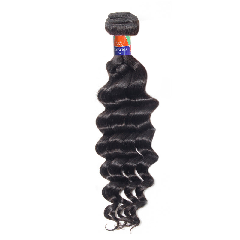 1 Bundle Deals Deep Wave 100% Virgin Hair Extensions