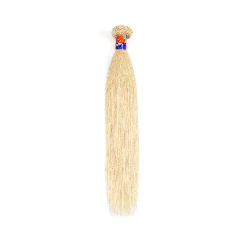 1 Bundle Deals Platinum Blonde Straight Hair 100% Human Hair