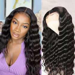 13x4 Lace Front Wig Deep Wave 100% Virgin Hair Wigs