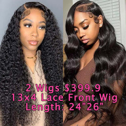 🎁NEW YEAR SPECIALS🎁 13x4 Frontal Wig 2 Wigs Deal $399.9