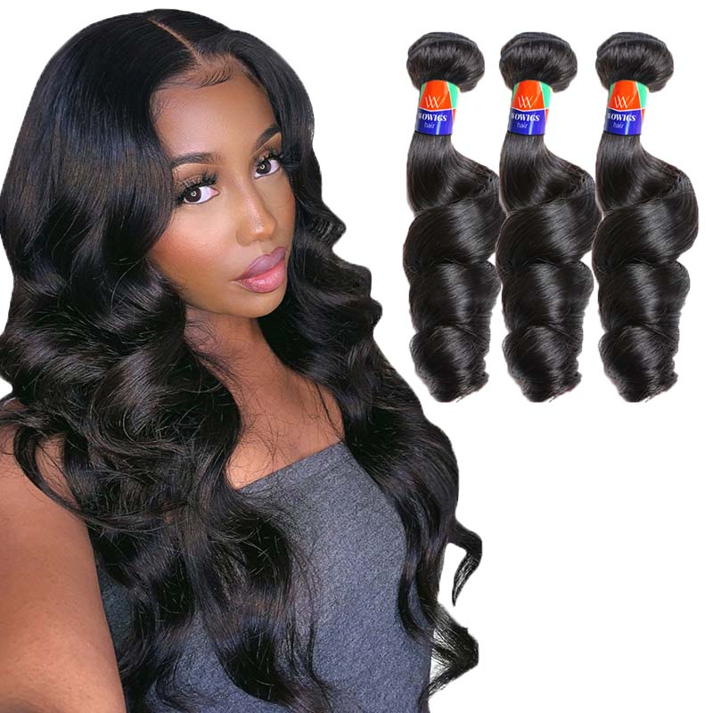 3 Bundle Deals Loose Wave 12-30 inch 100% Virgin Hair Extensions
