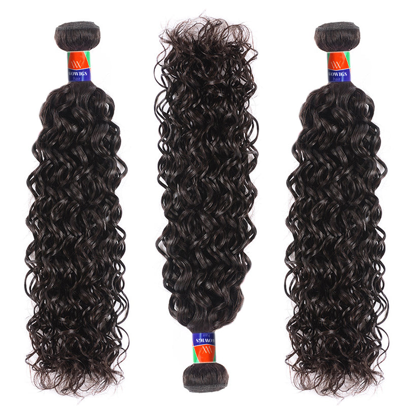 3 Bundles With a 4×4 Lace Closure Curly Hair 12-32 inch Virgin Hair Extensions