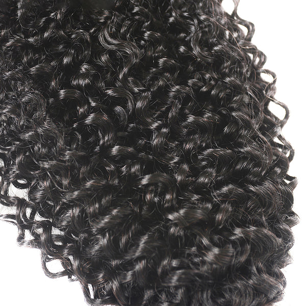 3 Bundles with a 13x4 Frontal Curly Hair 12-32 inch 100% Unprocessed Virgin Hair Extensions