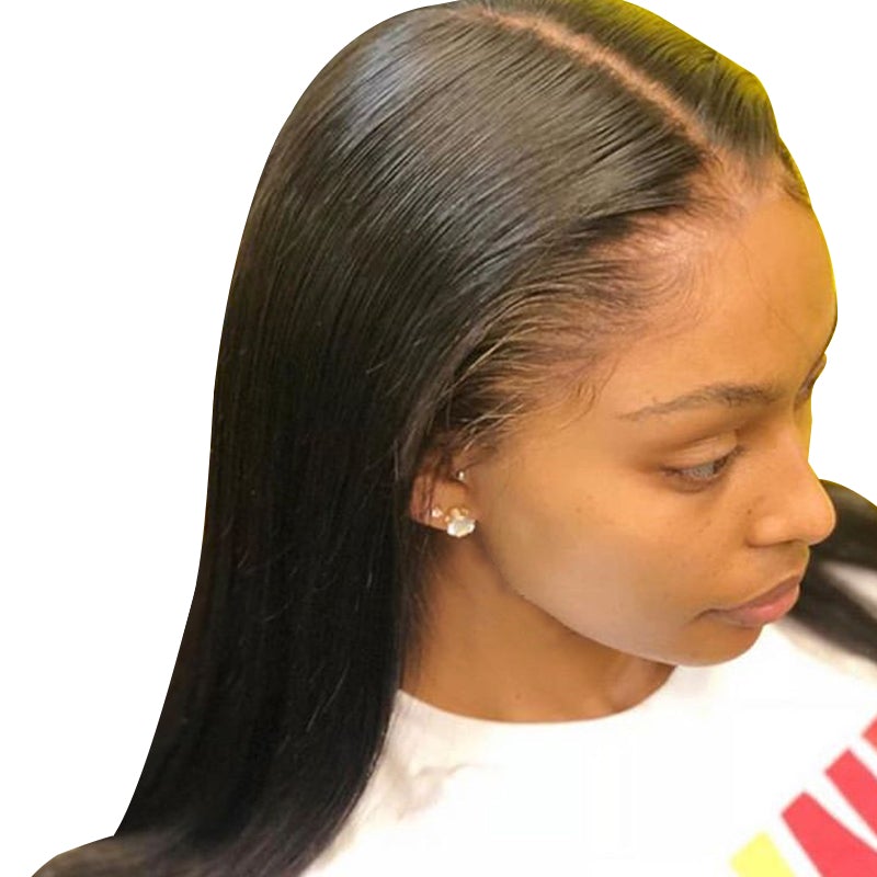 Silky Straight Human Hair Full Lace Wigs Lace Front Wigs 100% Virgin Hair Wigs