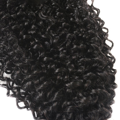 4 Bundles With a 4x4 Lace Closure Kinky Curly Hair Virgin Hair Extensions