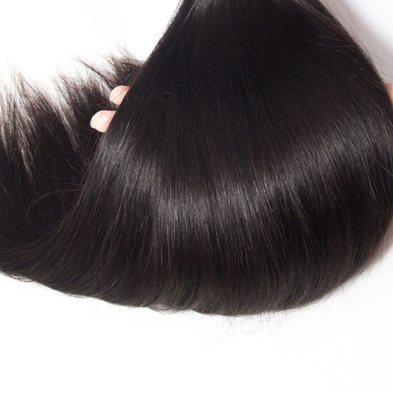 4 Bundles With a 4x4 Lace Closure Straight Hair Virgin Hair Extensions