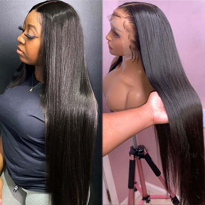 KAYJA -Straight Hair Lace Front Wig 100% Human Hair Wigs
