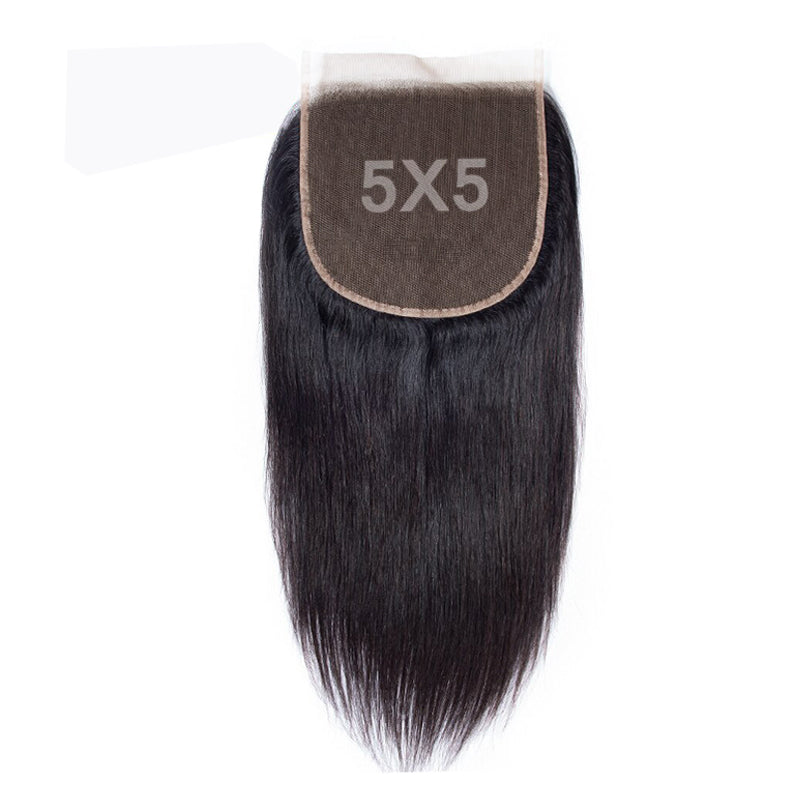 5x5 HD Lace Closure Straight Hair 100% Human Hair