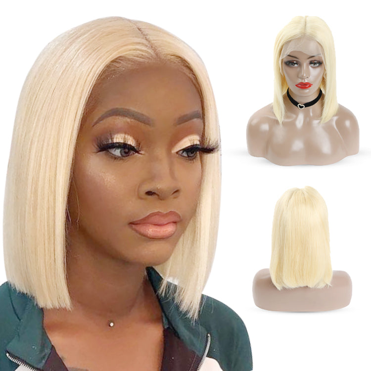 Blonde #613 Bob Full Lace Wig 150% Density