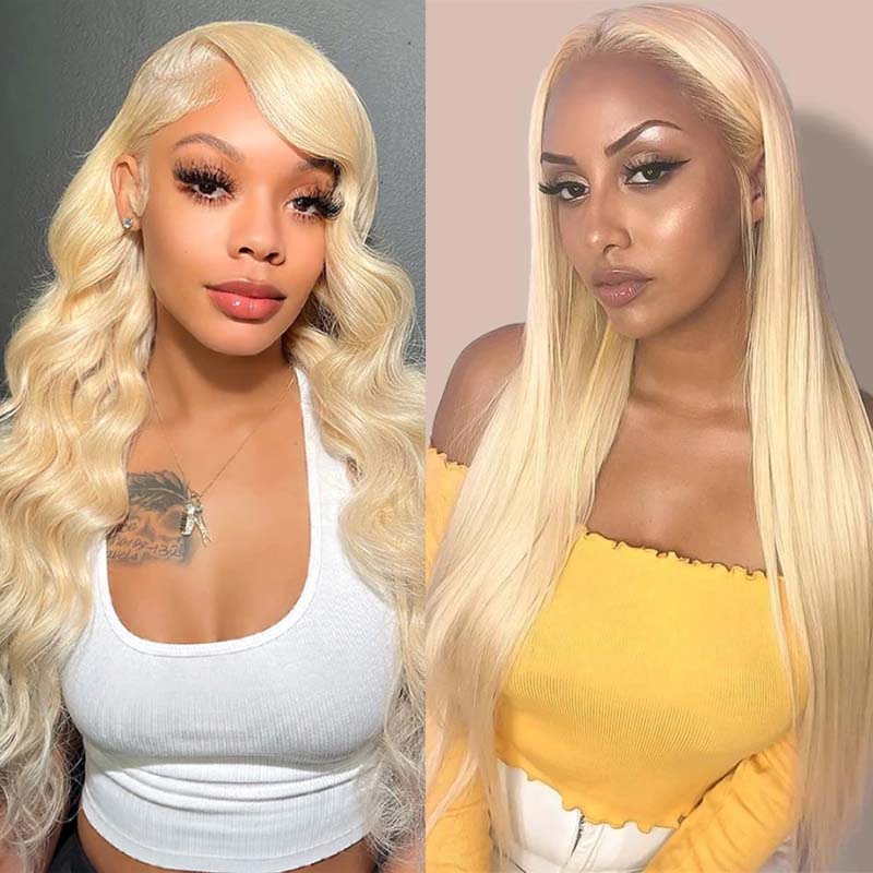 #613 Blonde 4x4 Closure Wig 13x4 Frontal Wig 150% Density