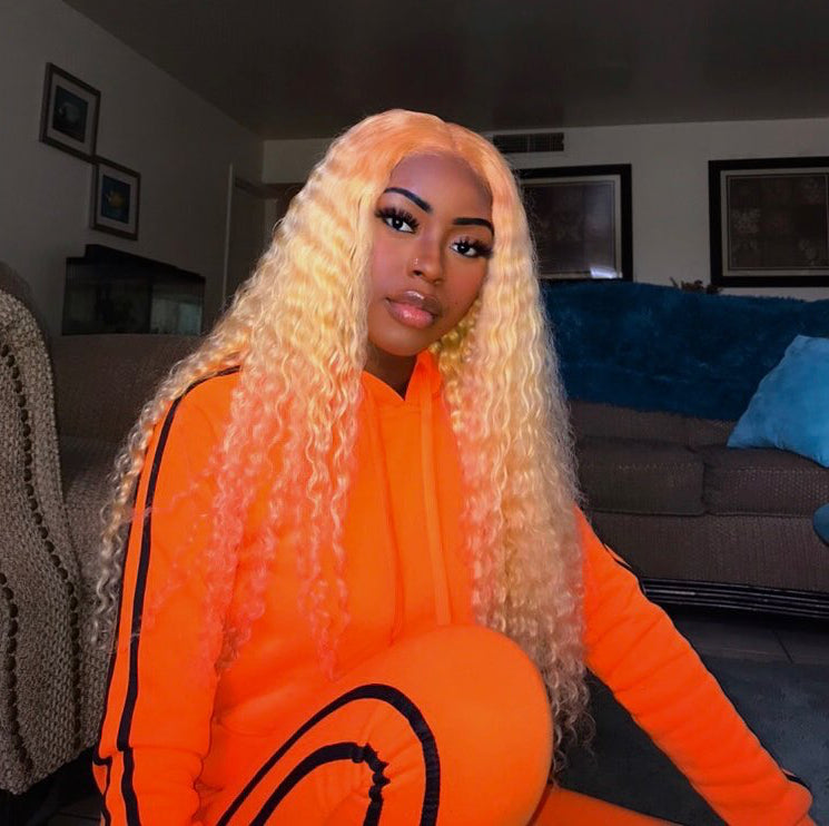 Platinum Blonde 3 Bundles + Closure Deals Curly Hair 2