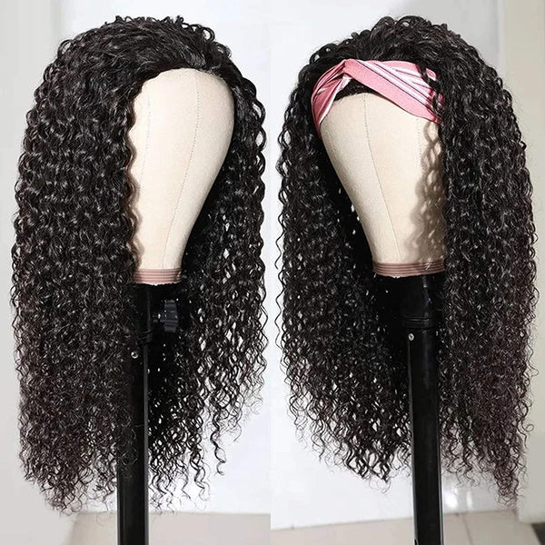 Curly Hair Half Wig 100% Human Hair Extension