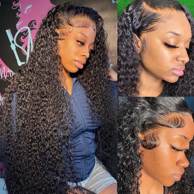 ✨HD Lace 16-40 inch ✨Curly Pre-Plucked 4x4 5x5 13x4 Lace Wig 100% Virgin Hair Glueless Wigs