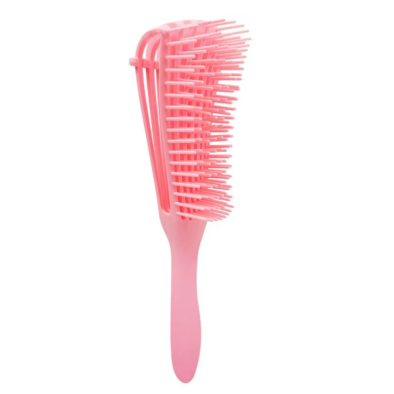 Pink Hair Brush Scalp Massage Detangle Hairbrush