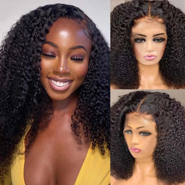 Kinky Curly Wig  4x4 5x5 13x4 13x6 Lace Wig 100% Human Hair Wig