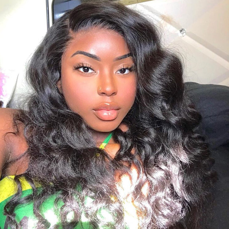 Natural Wave Full Lace Wigs Lace Front Wigs 100% Virgin Hair Wigs