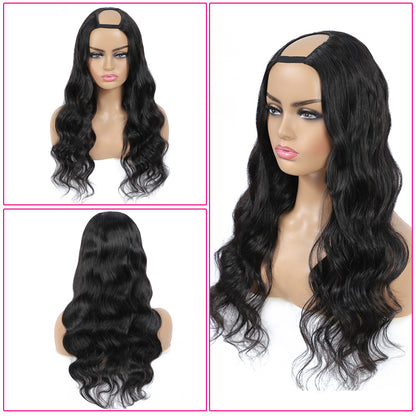 SUNNI - U Part Wig V Part Wig Body Wave Natural Color 100% Human Hair