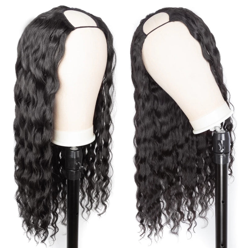 RENEE Deep Wave U Part Wig  Natural Color 100% Human Hair